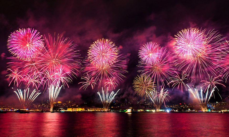 Amazing Fireworks Display For New Years - Turkey