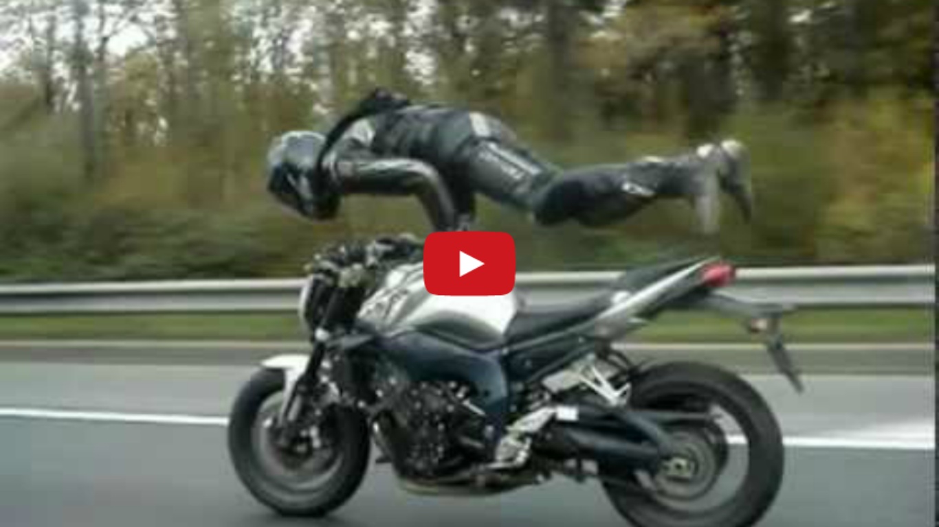 Crazy Guy Doing Insane Stunts On Bike