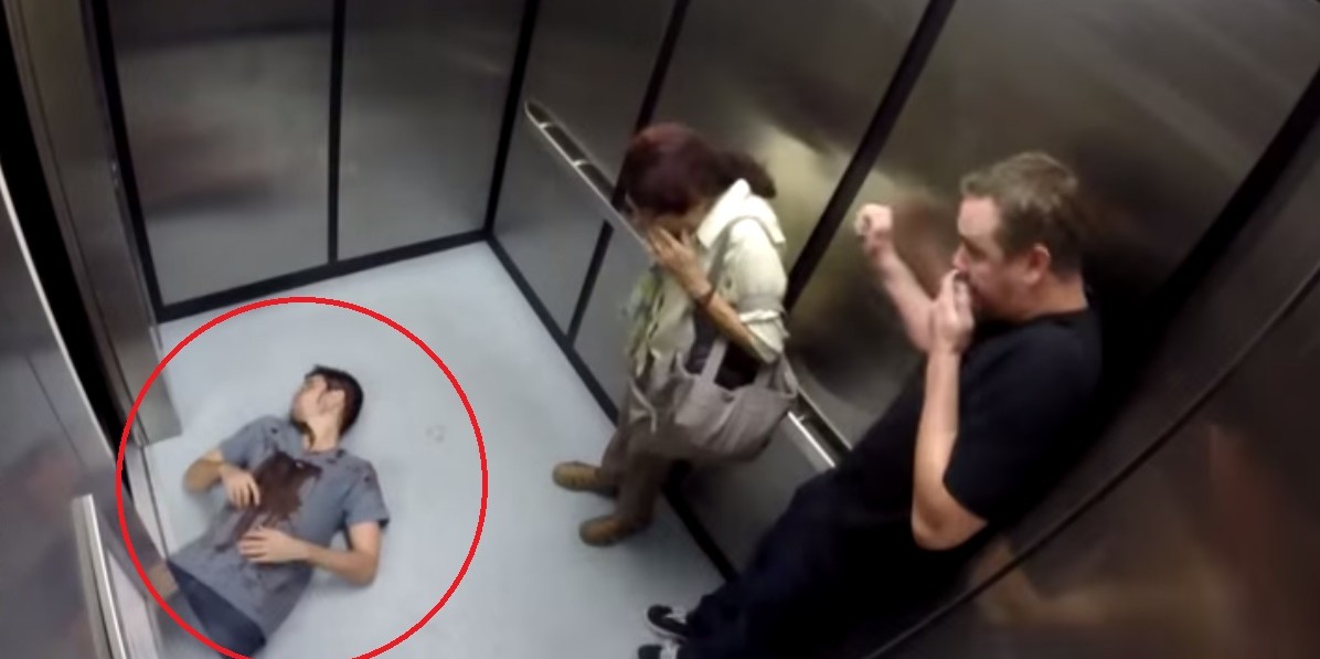 This Elevator Door Opens & A DEAD BODY Drops In! 