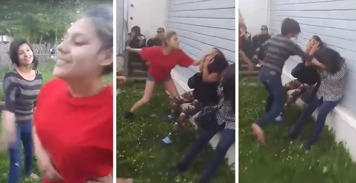 Violence among girls has escalated, as evidenced in this Facebook video sho...